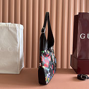 Colestore Gucci Jackie 1961 medium shoulder bag black and multicolor nylon 31 x 22 x 4.5 cm - 5