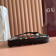 Colestore Gucci Jackie 1961 medium shoulder bag black and multicolor nylon 31 x 22 x 4.5 cm - 4