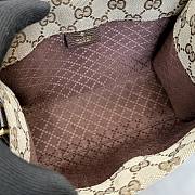 Colestore Gucci Small tote bag with Double G charm Sand and dark brown GG canvas 20 x 14 x 8.5cm - 5