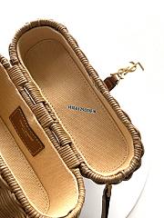 Colestore YSL Saint Laurent GABY vanity bag in osier in Beige NATURAL AND BRICK bronze-tone hardware 18 x 11 x 6.5 cm - 6