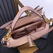 Colestore Dior Saddle Bag with Strap Blush Grained Calfskin 24×6×18cm - 5