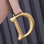 Colestore Dior Saddle Bag with Strap Blush Grained Calfskin 24×6×18cm - 3