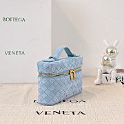 Colestore Bottega Veneta Bang Bang Vanity case in Intrecciato suede with detachable strap Mineral 22 x 12.5 x 5cm - 6