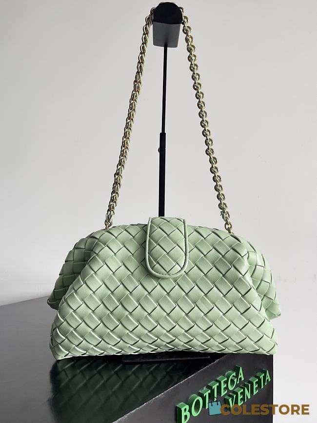 Colestore Bottega Veneta Small Lauren 1980 clutch in padded Intrecciato leather Travertine 31.5 x 16.5 x 11cm - 1
