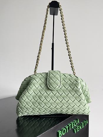 Colestore Bottega Veneta Small Lauren 1980 clutch in padded Intrecciato leather Travertine 31.5 x 16.5 x 11cm