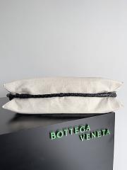 Colestore  Bottega Veneta Quadronno canvas and intrecciato leather bag 50x10x34cm - 4