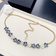 Colestore  Chanel Necklace  Metal, resin & diamantés, gold, blue, pearly white - 1
