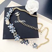 Colestore  Chanel Necklace  Metal, resin & diamantés, gold, blue, pearly white - 6