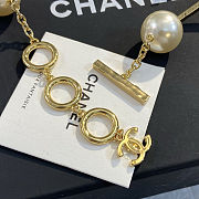 Colestore Chanel Métiers d’art 2026   Necklace   Metal & Resin  Gold & Pearly White - 2