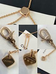 Colestore Chanel Coco Crush supple short necklace Quilted motif, flexible design, BEIGE GOLD - 6