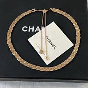 Colestore Chanel Coco Crush supple short necklace Quilted motif, flexible design, BEIGE GOLD - 2