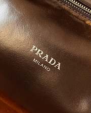 Colestore  Prada Dark Brown Nappa Leather Shoulder Bag 21 x 12 x 11cm - 5