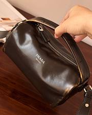 Colestore  Prada Dark Brown Nappa Leather Shoulder Bag 21 x 12 x 11cm - 2
