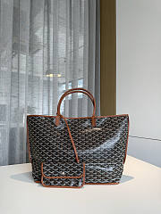 Colestore Goyard Anjou GM Bag Black and Tan 38.5 x 18.5 x 33 cm - 3