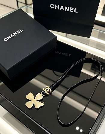 Colestore Chanel Mini Bag Charm   Lambskin & Gold-Tone Metal  Black