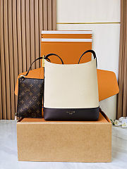 Colestore  Louis Vuitton Flight Mode Low Key Hobo PM Bicolor Moonstone Brown 24 x 28 x 16 cm - 1