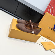 Colestore Louis Vuitton Romy Flat Ballerina Mesh/Strass Brown - 2