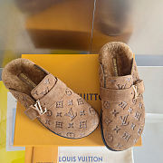 Colestore Louis Vuitton LV Cosy Comfort Clog Brown Monogram-debossed suede calf leather - 4