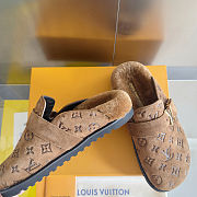 Colestore Louis Vuitton LV Cosy Comfort Clog Brown Monogram-debossed suede calf leather - 2