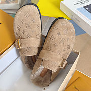 	 Colestore Louis Vuitton LV Cosy Comfort Clog Beige Monogram-debossed suede calf leather - 5