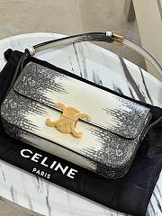 Colestore Celine Claude Chain Shoulder Bag in Lizard Natural 20 x 10 x 4 cm - 1