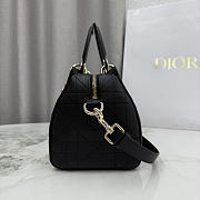 Colestore Dior Small Dior Granville Bag Black Flat Macrocannage Calfskin 25 x 16.5 x 14.5cm - 6
