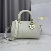 Colestore Dior Small Dior Granville Bag Latte Flat Macrocannage Calfskin 25 x 16.5 x 14.5cm - 1