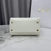 Colestore Dior Small Dior Granville Bag Latte Flat Macrocannage Calfskin 25 x 16.5 x 14.5cm - 6