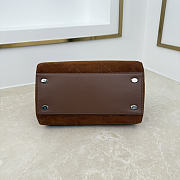 Colestore Dior Small Dior Granville Bag Golden Saddle Flat Macrocannage Suede Goatskin 25 x 16.5 x 14.5cm - 6