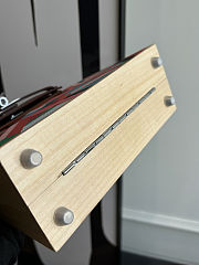 Colestore Hermes Naturel Barenia and Multicolor Beechwood Perspective Cavaliére Kelly Wood 22 Palladium Hardware - 5
