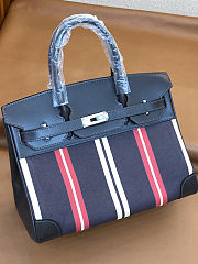 Colestore Hermes Birkin 30 bag in H Viking canvas and Swift calfskin  - 1