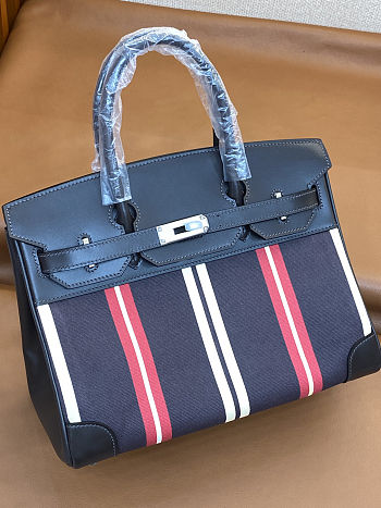 Colestore Hermes Birkin 30 bag in H Viking canvas and Swift calfskin 