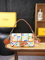 Colestore Fendi Baguette Bag in FF Motif Canvas Multicolour 26 x 6.5 x 13.5cm - 1
