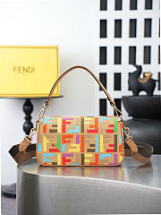 Colestore Fendi Baguette FF Bag in Colorful Embroidered 26 x 6.5 x 13.5cm - 5