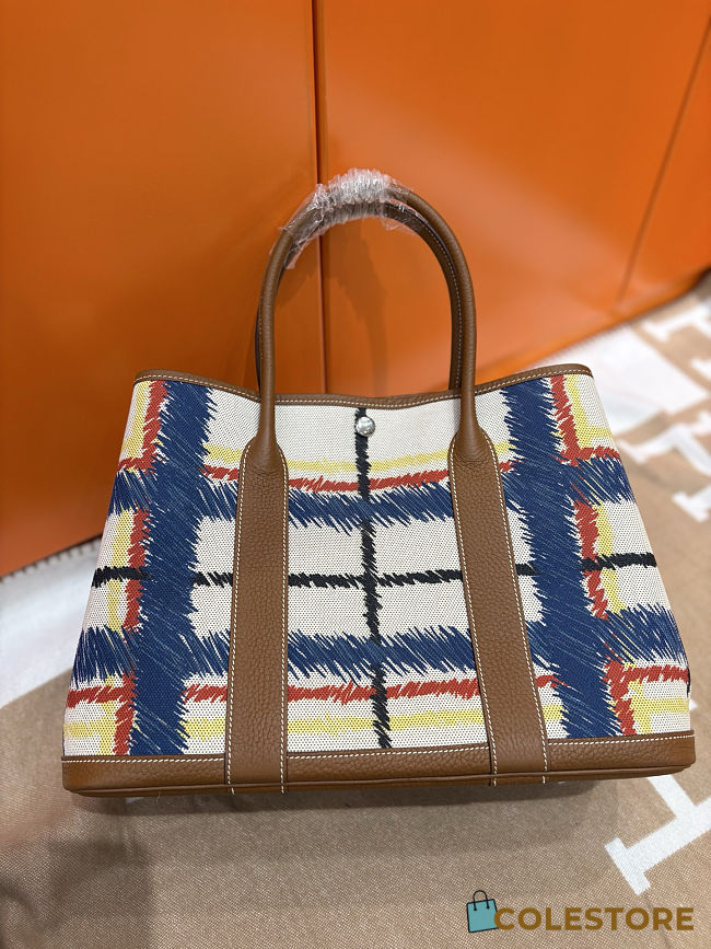 Colestore Hermes Garden Party 30 Brown / Bleu / Red / Black / Yellow - 1