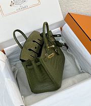 	 Colestore Hermes Birkin 25 Matte Alligator Vert Olive Gold Hardware - 4
