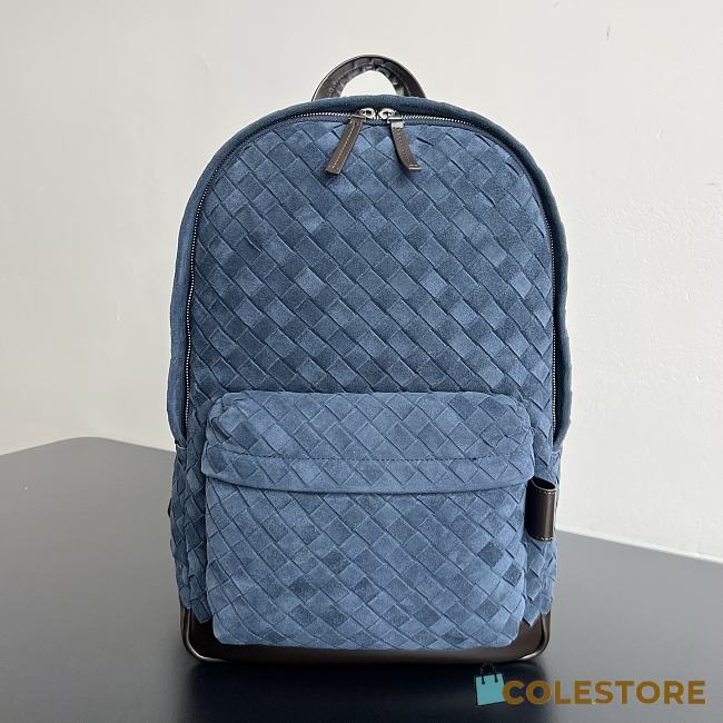 Colestore Bottega Veneta Intrecciato Blue venezisa in Suede 46x30x14cm - 1