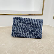 Colestore Dior Dioriviera Small Spongy Book Tote Blue and White Spongy Dior Oblique Fabric 25.5 × 21.5 × 17 cm - 4