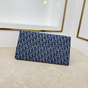 Colestore Dior Dioriviera Medium Spongy Book Tote Blue Spongy Dior Oblique Fabric 36 x 27 x 16 cm - 6