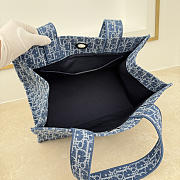 Colestore Dior Dioriviera Medium Spongy Book Tote Blue Spongy Dior Oblique Fabric 36 x 27 x 16 cm - 5