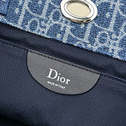 Colestore Dior Dioriviera Medium Spongy Book Tote Blue Spongy Dior Oblique Fabric 36 x 27 x 16 cm - 2