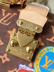 Colestore  Louis Vuitton Speedy Trunk 20 Monogram Coated canvas with vintage travel stickers 21 x 15 x 13 cm - 2