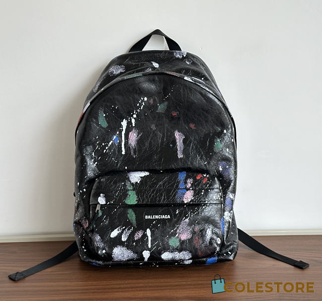 Colestore   Balenciaga Explorer backpack  in black and multicolor 35x47x20cm - 1