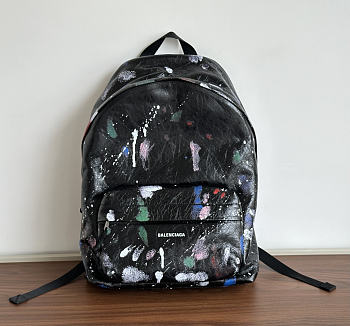 Colestore   Balenciaga Explorer backpack  in black and multicolor 35x47x20cm
