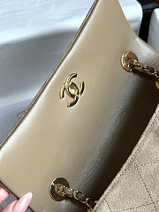 Colestore  Chanel Métiers d’art 2026 Flap bag, Suede calfskin & gold-tone metal, dark beige  15 x 25.5 x 8cm - 3