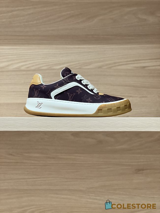 Colestore Louis Vuitton LV Tilted Sneaker Macassar Brown Louis Vuitton Silk Tech - 1
