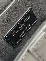 Colestore Dior Small Saddle Bag with Strap Black Smooth Calfskin 17×5×15cm - 2