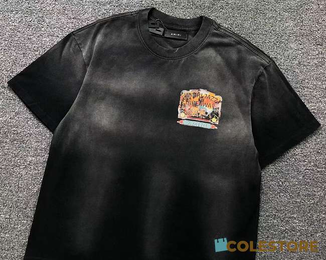 Colestore Amiri Jazz Hideaway T-Shirt in Black - 1