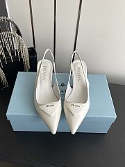 Colestore Prada Patent leather slingback pumps White - 1