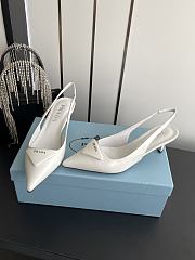 Colestore Prada Patent leather slingback pumps White - 6